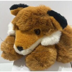 1994 Vintage 24K Polar Puff Special Effects Laying Fox-Plush Toy 4181 -Excellent